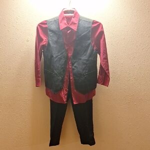 Kids Red and Black Formal Matching Set